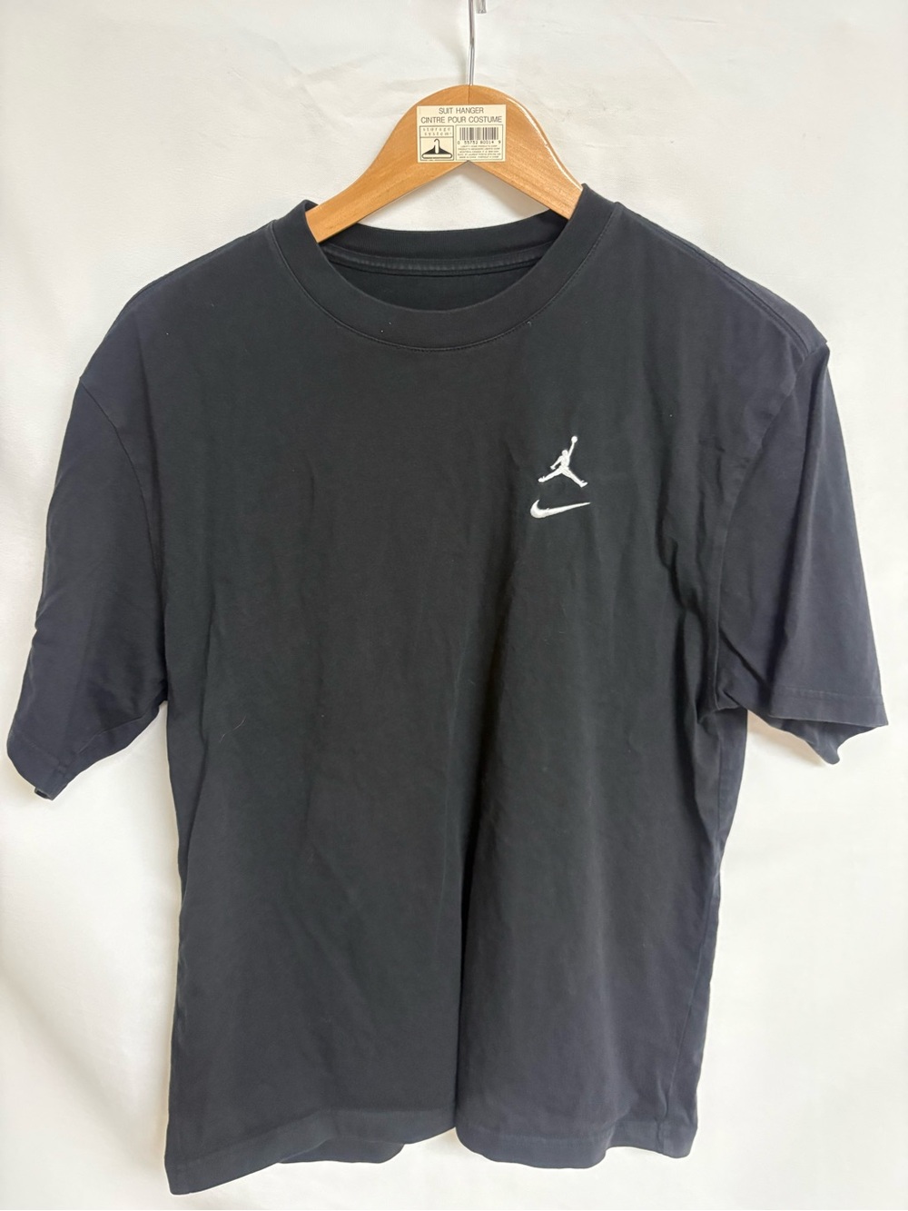 Jordan Black Short Sleeve Crewneck Tee with White Jumpman